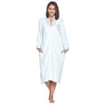 thumbnail image 1 of Casual Nights Women's Quilted Long Sleeve Zip Up House Dress Robe, 1 of 2