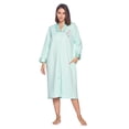 thumbnail image 1 of Casual Nights Women's Quilted Long Sleeve Zip Up House Dress Robe, 1 of 5