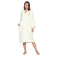 thumbnail image 1 of Casual Nights Women's Quilted Long Sleeve Zip Up House Dress Robe, 1 of 3