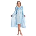 thumbnail image 1 of Casual Nights Women's Satin 2 Piece Robe and Nightgown Set, 1 of 2