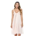 thumbnail image 1 of Casual Nights Women's Satin Lace Camisole Nightgown, 1 of 5