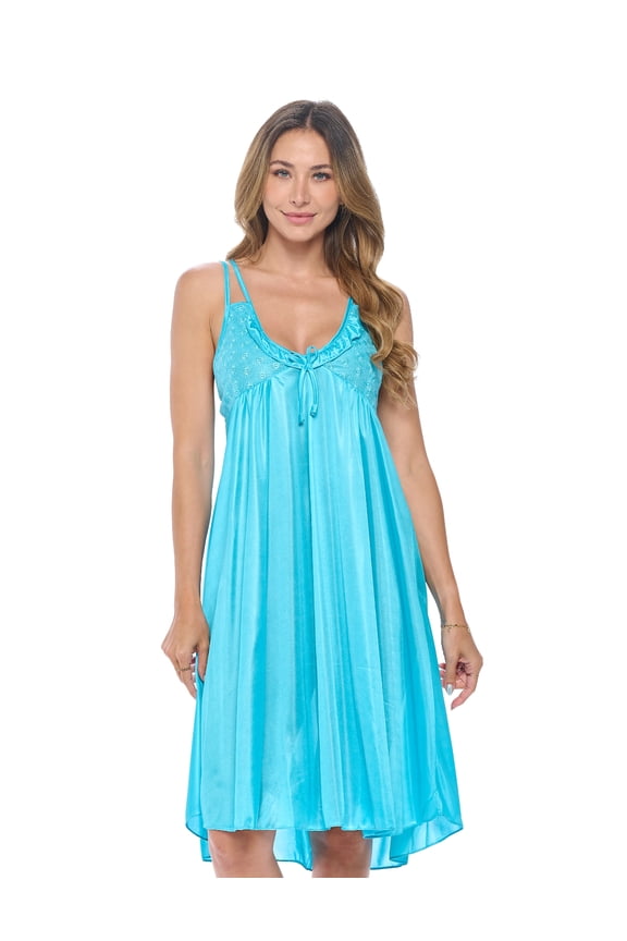Women's Satin Lace Camisole Nightgown