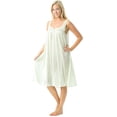 thumbnail image 1 of Casual Nights Women's Satin Lace Sleeveless Night Gown, 1 of 2