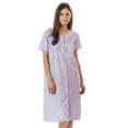thumbnail image 1 of Casual Nights Women's Short Sleeve Eyelet Embroidered House Dress, 1 of 5
