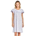 thumbnail image 1 of Casual Nights Women's Short Sleeve Floral And Lace Nightgown, 1 of 6