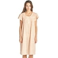 thumbnail image 1 of Casual Nights Women's Short Sleeve Floral And Lace Nightgown, 1 of 6