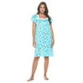 thumbnail image 1 of Casual Nights Women's Short Sleeve Floral Nightgown Nightshirt Night Dress, 1 of 5