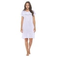 thumbnail image 1 of Casual Nights Women's Short Sleeve Floral Nightgown Nightshirt Night Dress, 1 of 5