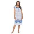 thumbnail image 1 of Casual Nights Women's Short Sleeve Floral Nightgown Nightshirt Night Dress, 1 of 4