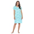 thumbnail image 1 of Casual Nights Women's Short Sleeve Nightgown Lace V-Neck Sleepshirt Night Dress, 1 of 5