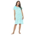 thumbnail image 1 of Casual Nights Women's Short Sleeve Nightgown Lace V-Neck Sleepshirt Night Dress, 1 of 5