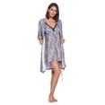 thumbnail image 1 of Casual Nights Women's Sleepwear 2 Piece Rayon Nightgown and Robe Set, 1 of 2