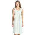 thumbnail image 1 of Casual Nights Women's Sleeveless Embroidered Pointelle Nightgown, 1 of 5