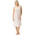 thumbnail image 1 of Casual Nights Women's Sleeveless Floral Lace and Ribbon Nightgown, 1 of 2