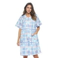 thumbnail image 1 of Casual Nights Women's Snap Front House Dress Short Sleeve Woven Duster Housecoat Lounger Sleep Gown, 1 of 6