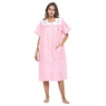 thumbnail image 1 of Casual Nights Women's Snap-Front Short Sleeve Cotton Duster Housecoat with Pockets, 1 of 5