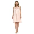 thumbnail image 1 of Casual Nights Women's Tricot Sheer Lace Sleeveless Nightgown, 1 of 4
