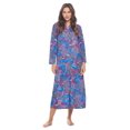 thumbnail image 1 of Casual Nights Women's Zip-Front Lounger Robe Long Duster Housecoat with Pockets, 1 of 5
