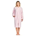 thumbnail image 1 of Casual Nights Women's Zip Up Front Long Fleece Robe House Dress, 1 of 5