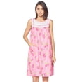 thumbnail image 1 of Casual Nights Women's Zipper Front House Dress Sleeveless Seersucker Housecoat Duster Lounger, 1 of 5