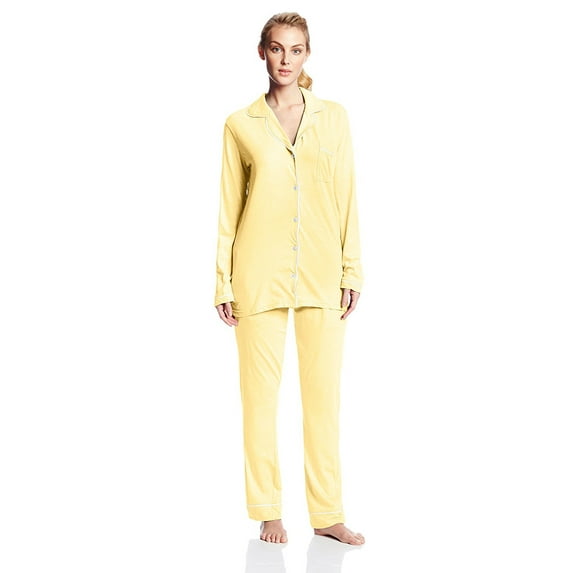Casual Nights Womens Sleepwear Classic Long Sleeve Pajama Set