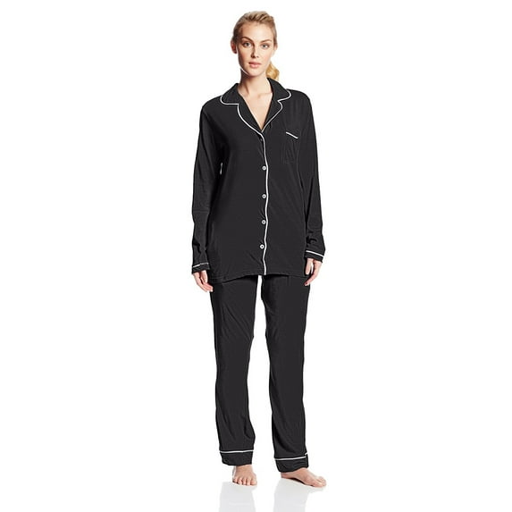 Casual Nights Womens Sleepwear Classic Long Sleeve Pajama Set