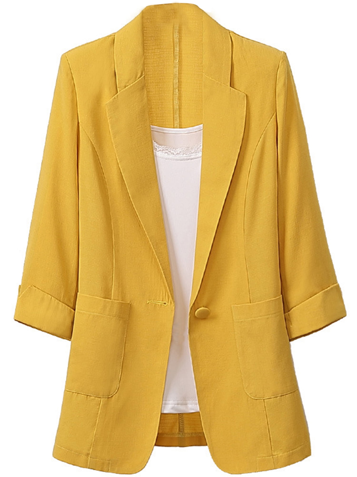 Linen jacket womens casual sales