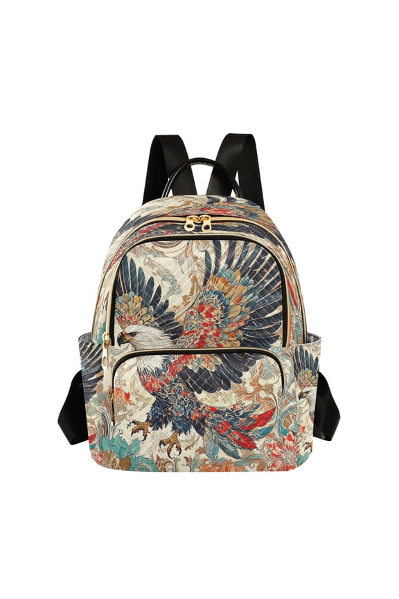 Casual Ornate Eagless Painting Backpack for School,College and Travel, Water Resistant Bookbag,