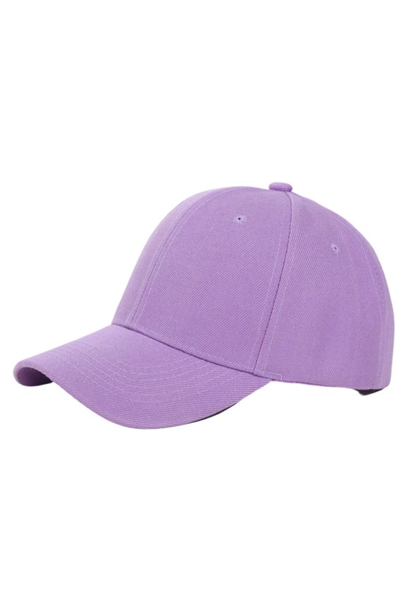 Daily Wear Baseball Hat Poly-Cotton Twill Cap with Curved Brim, Face Shading Support for Outdoor Strolls Commuting