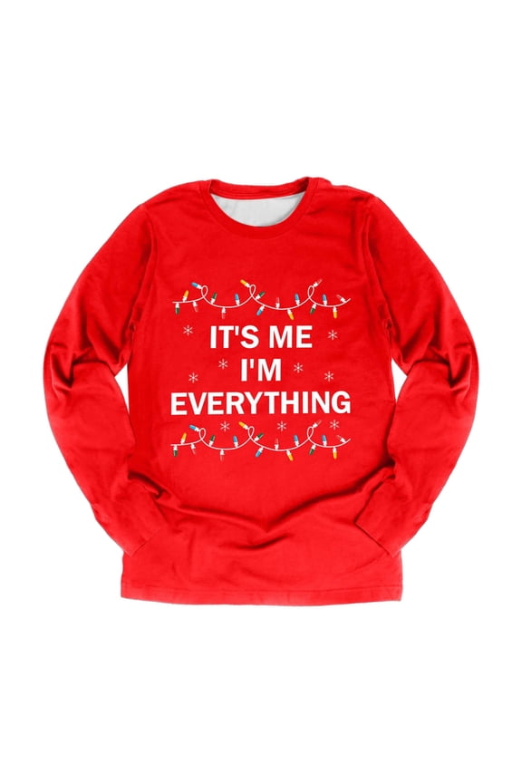 Casual Outfits for Women Fashion Short Sleeve Printed Crew Neck Soft Basic Apparel Couple Gifts for Him and Her,Red,L