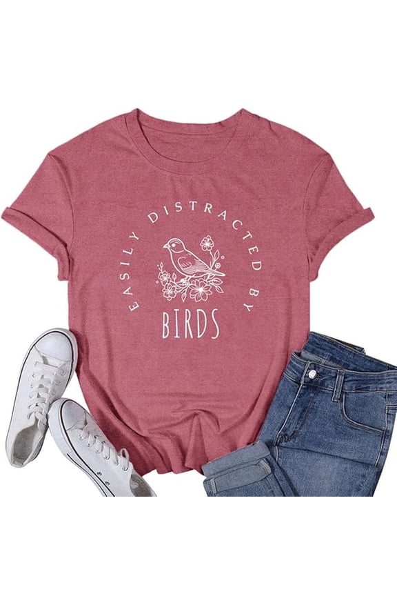 Casual Outfits for Women Print Fashion Fit Colored Short Sleeved Matching Outfits for Couples,Pink,L