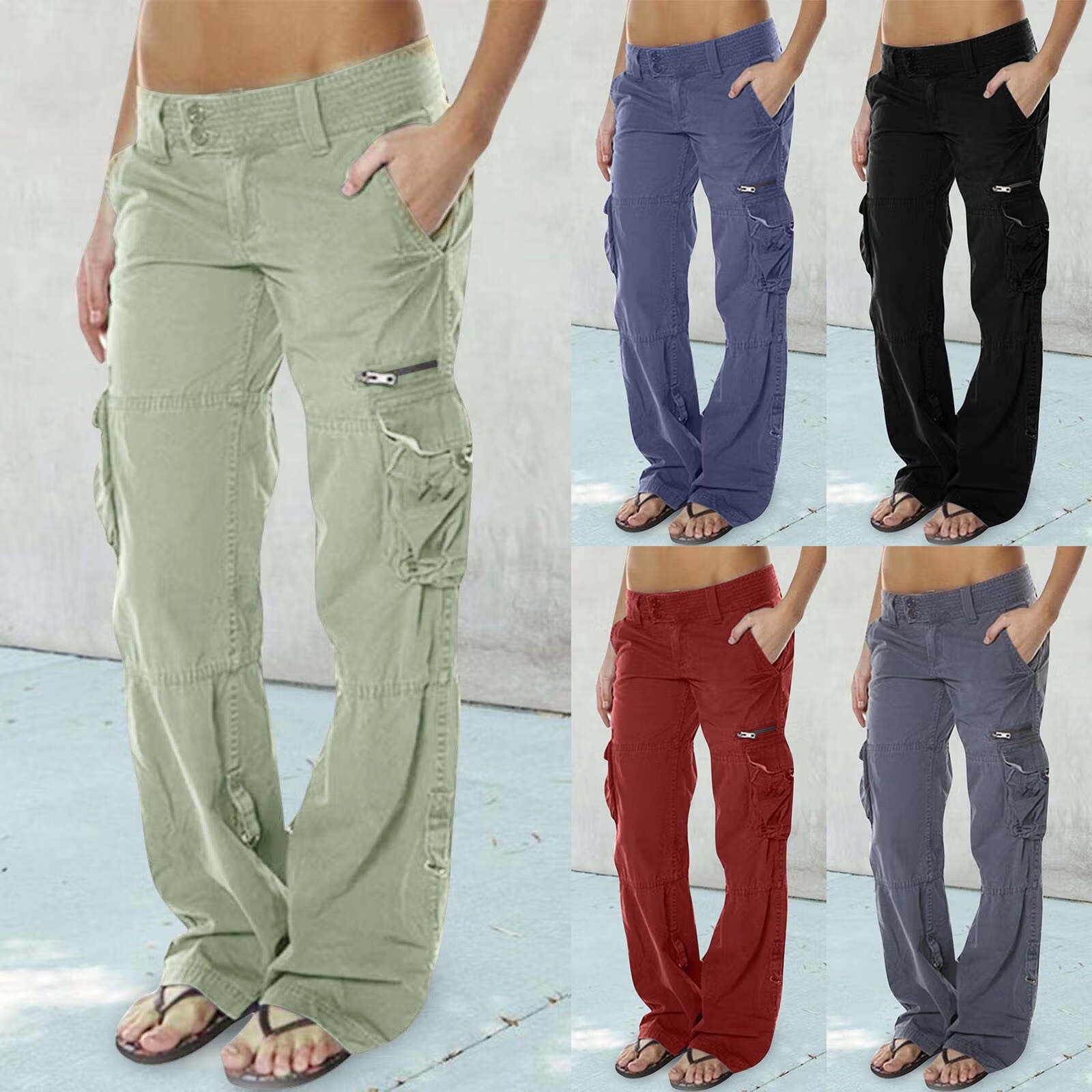 Casual Pants For Women Cargo Pants With Pockets Outdoor Casual Ripstop