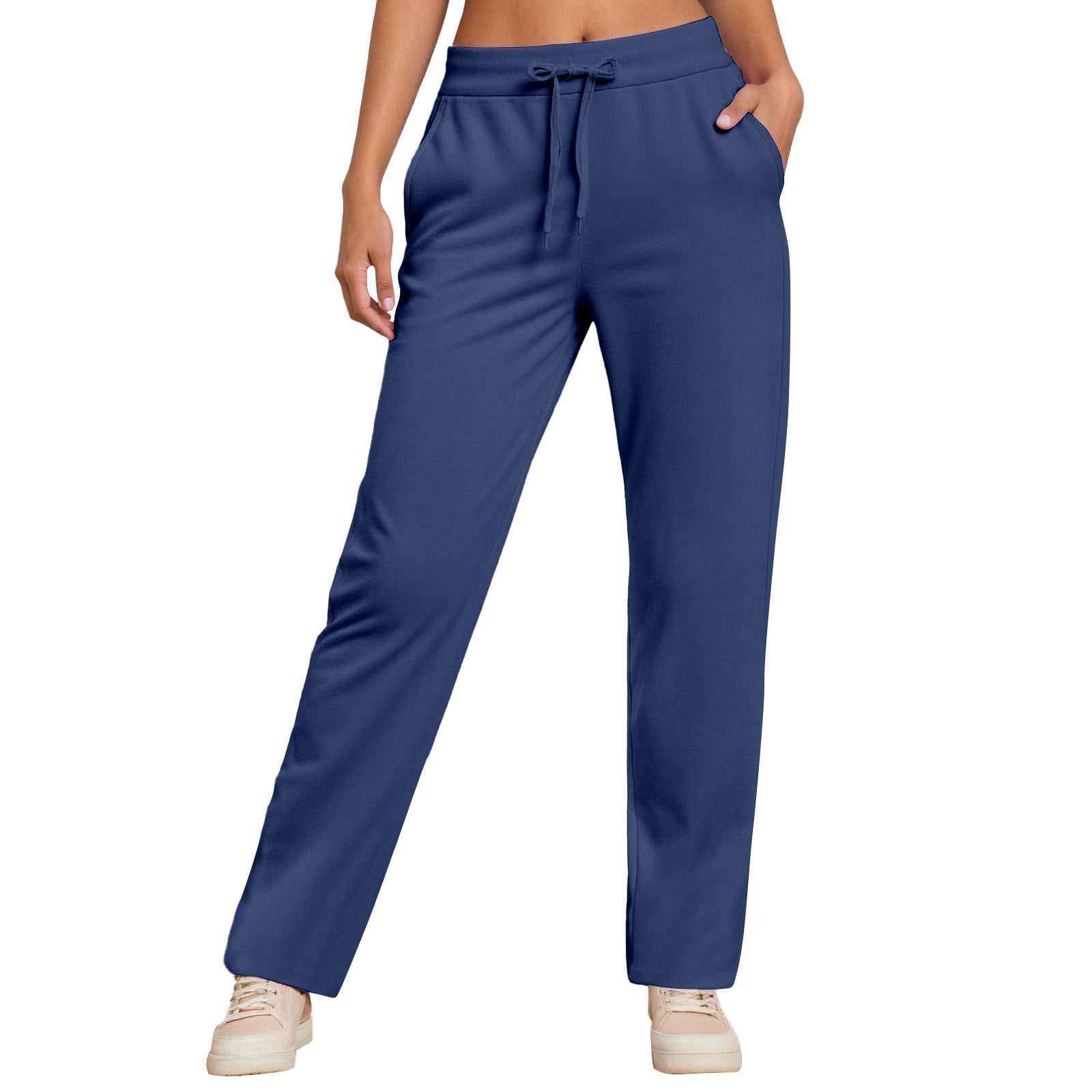 High-Waisted Straight-Leg Women's Trousers