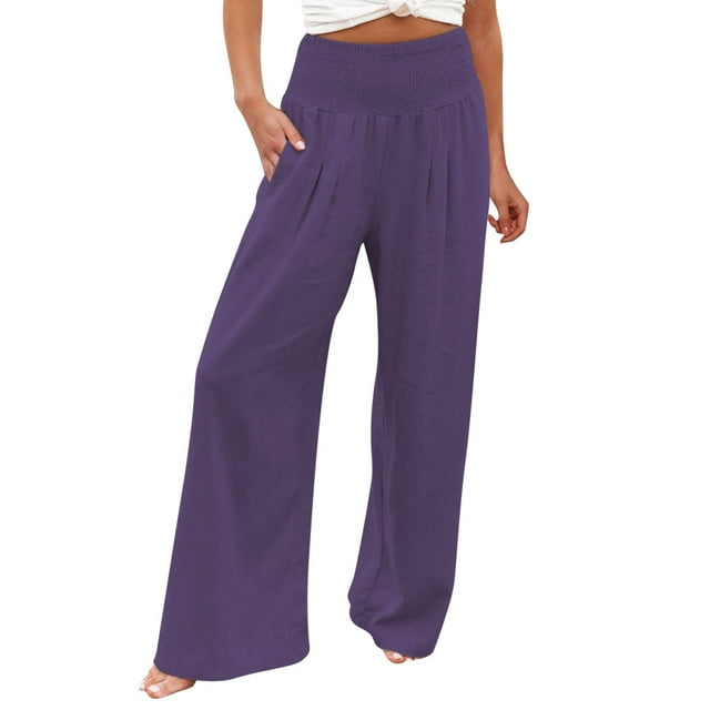 Casual Pants for Women,High Waist Wide Leg Palazzo Pants for Women