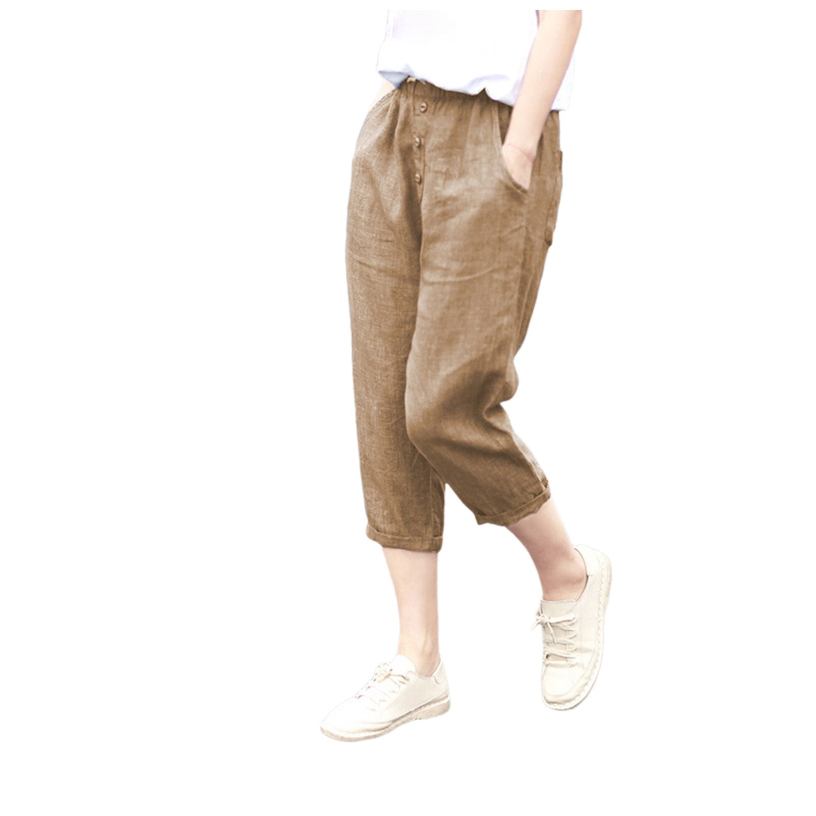 Casual Pants for Women,,Summer 2024 New Casual Large Size Loose Cotton