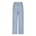 Casual Pants for Women,Women's Summer Vacation Slouchy Colored Striped