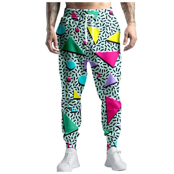Casual Pants for Men 80S for Men Joggers Pants Casual Pants Running Pants with Drawstring 90S Outfit for Men Mens Sweatpants Joggers H XL