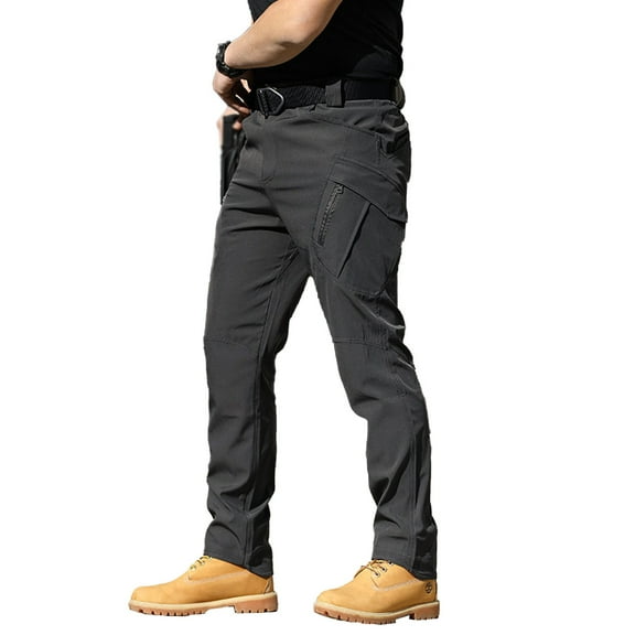 Casual Pants for Men Classic Fit Outdoor Belt Pants Lightweight Stretch Breathable Trousers Pants for Men