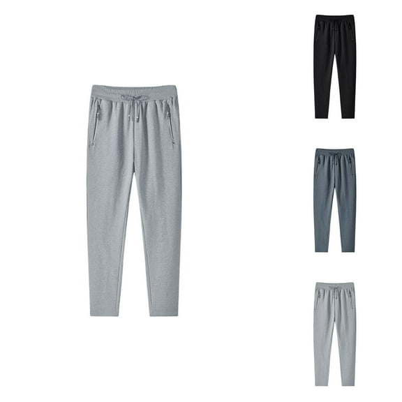 Casual Pants for Men - Comfortable Breathable Sweatpants with Pockets and Elastic Waistband for Daily Wear