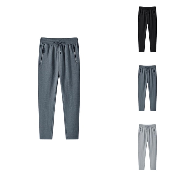 Casual Pants for Men - Comfortable Breathable Sweatpants with Pockets and Elastic Waistband for Daily Wear