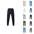 thumbnail image 1 of Casual Pants for Men Fashion Elastic Waist Drawstring Straight Leg Long Pants with Pockets Trousers, 1 of 1