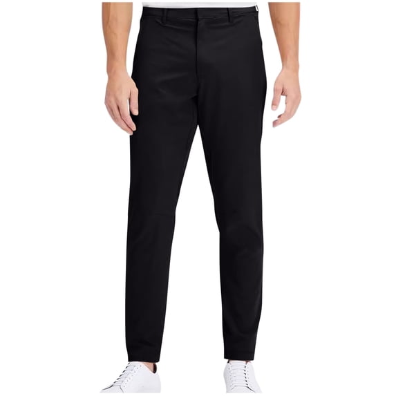 Casual Pants for Men, Men Stretch Slim Fit Golf Pants Tapered Lightweight with Pockets Comfortable Performance Wrinkle Resistant Trousers