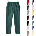 thumbnail image 1 of Casual Pants for Mens Elastic Waist Plus Size Fashion Drawstring Elastic Waist Solid Color Casual Sweat Length Pants 50% off, 1 of 5