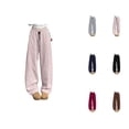 thumbnail image 1 of Casual Pants for Women 2025 High Waisted Wide Straight Leg Loose Fit Sweatpants Casual Trousers Streetwear, 1 of 5