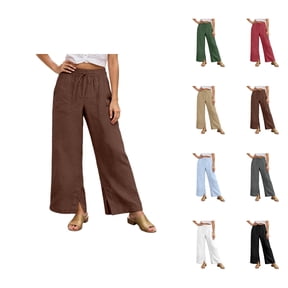 SUNBS Womens Corduroy Pants Fall Barrel Linen Pant Winter Casual Wide ...