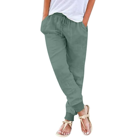 Casual Pants for Women, Audhol Womens Elastic Waist Pants Casual Trousers with Pockets Slacks for Women Camouflage L