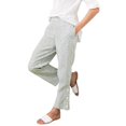 thumbnail image 1 of Casual Pants for Women Drawstring Side Button Straight Leg Summer Pants with Pockets, 1 of 6