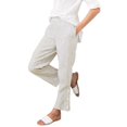 thumbnail image 1 of Casual Pants for Women Drawstring Side Button Straight Leg Summer Pants with Pockets, 1 of 5