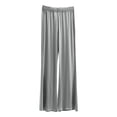 thumbnail image 1 of Casual Pants for Women Elastic Waist Plus Size Wide Leg Versatile Straight Leg Thin Flared Summer Dance Casual Pants Relaxed Fit, 1 of 4