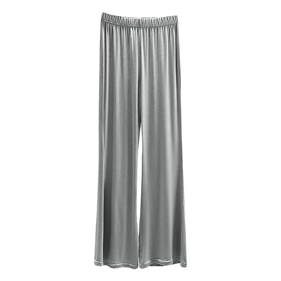 Casual Pants for Women Elastic Waist Plus Size Wide Leg Versatile Straight Leg Thin Flared Summer Dance Casual Pants Relaxed Fit